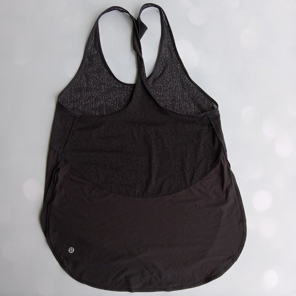 LULULEMON Lightweight Racerback Lace Trim Athletic Tank‎ Black